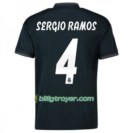 Billige Fotballdrakter Real Madrid Sergio Ramos 4 Bortedraktsett 2018/19 Kortermet
